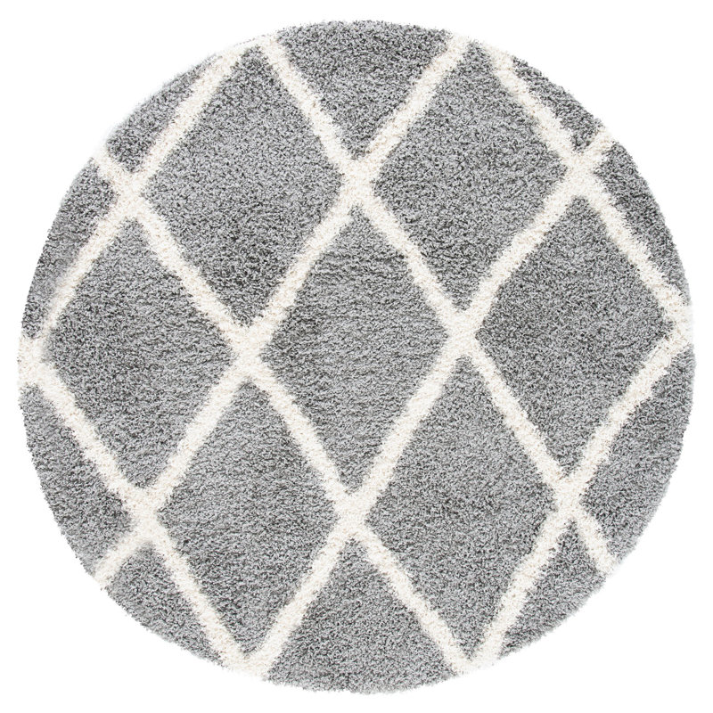 Venus Shag 500 Performance Geometric Rug, Round 6'7"