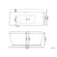 Santibanez 1700mm x 800mm Soaking Acrylic Bathtub-1888411644