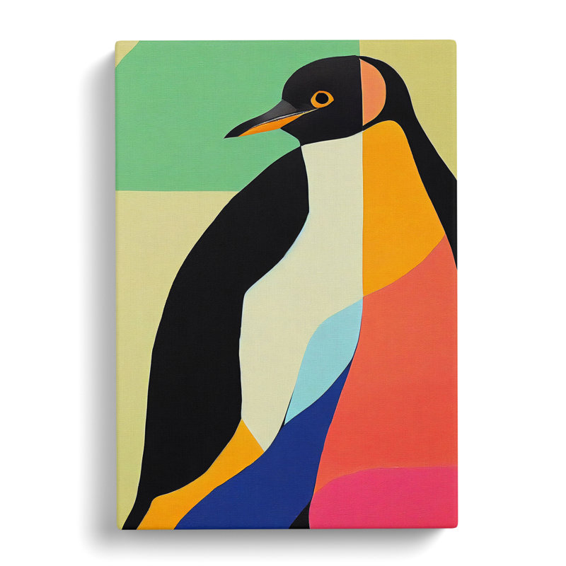 Baronville Penguin in Abstract - Wrapped Canvas, 50cm H x 35cm W x 3cm D