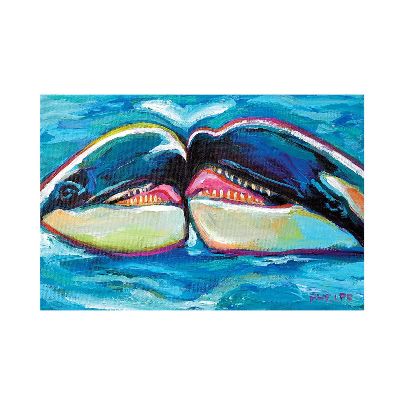 Orques par Robert Phelps - reproduction d'art, Pas de tapis, Toile tendue, H 18 po x l 26 po x P 1,5 po