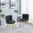 Anicuta 23.62'' Wide Modern Wood Chair, Living Room Fur Chair, Single Metal Chair-110437534