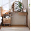 Coiffeuse moderne en bois massif minimaliste avec rangement intégré et table de maquillage