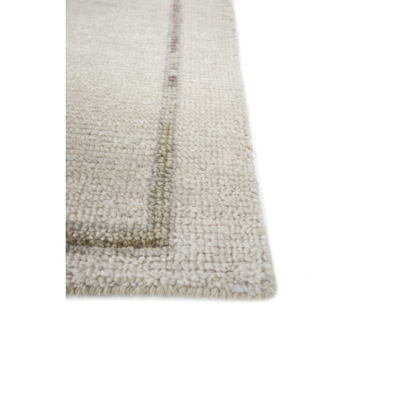 Stuart Street Collection Hand Knotted Wool Oriental Area Rug in Beige