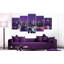 Eljon, ciel mauve sur toile, 5 pièces-941960509