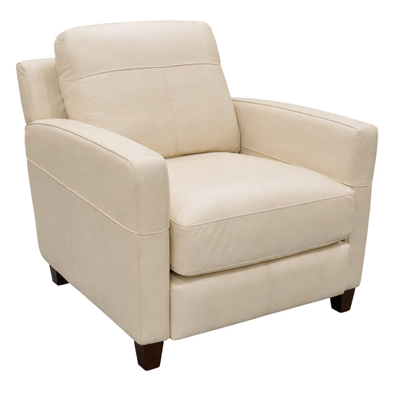 Chaise en cuir Archdale, Chair, Cuir véritable ivoire