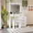 Adjustable dressing table with 4 drawers