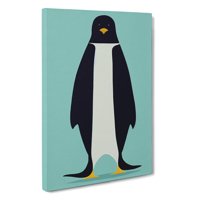 XV1022-3471X Penguin Abstract No.7 - Print, Wrapped Canvas, No Matte, 50cm H x 35cm W
