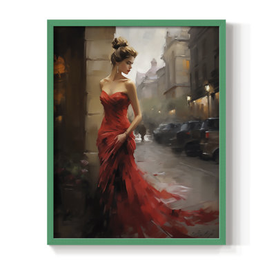 WOMEN Series CDLXX Framed Print - Solid Wood