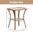 20 inch Patio Side Table, Outdoor Patio Wicker Square End Table Double Storage Layer, All-Weather Rattan Coffee Tables Porch Furniture for Backyard Poolside Garden-94398678