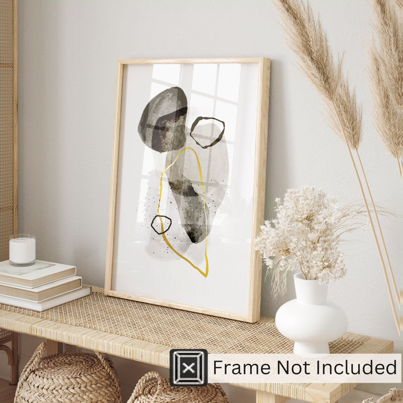 Abstrait Infinite Balance III, reproduction d'art moderne sans cadre Mid-Century, H 20 po x l 16 po