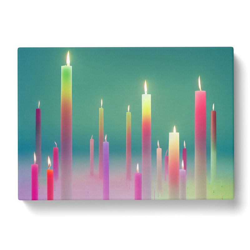Candle Art Vol.1 - Wrapped Canvas, 35cm H x 50cm W x 3cm D