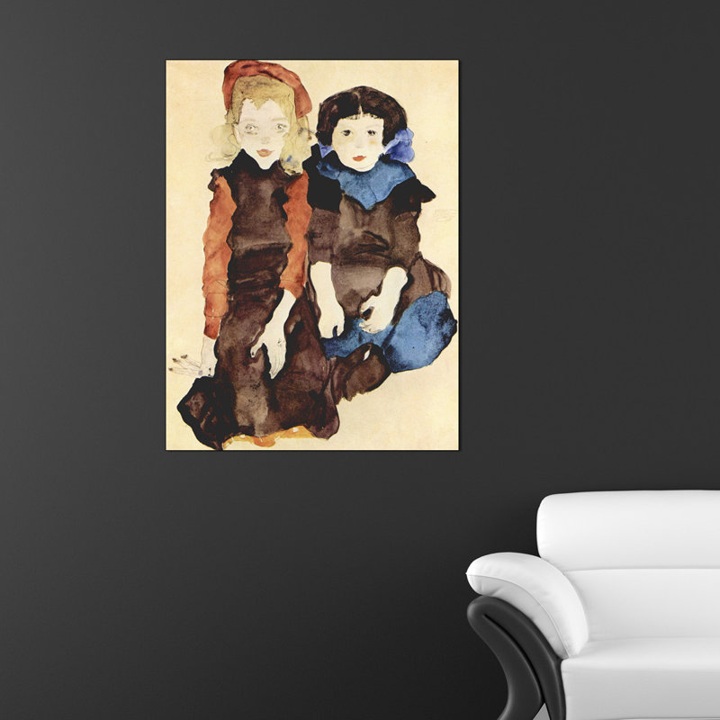 Egon Schiele - Wrapped Canvas Painting, 80cm H x 60cm W x 1.8cm D