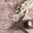 Traditional Medallion Distressed Performance Red Rug-36835036