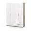 Nikiah 4 Door Manufactured Wood Wardrobe-950345648