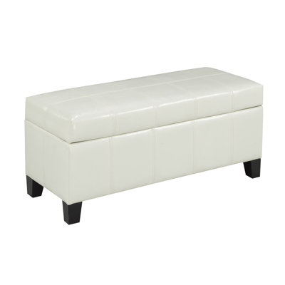 Scot Faux Leather Ottoman