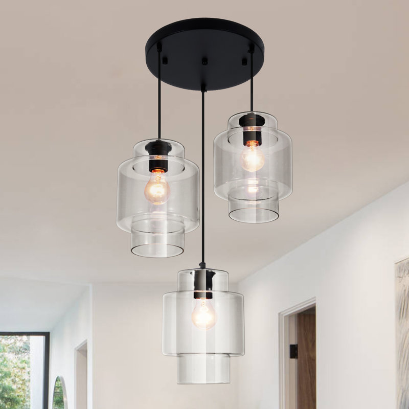 3-light Dimmable Cluster Pendant