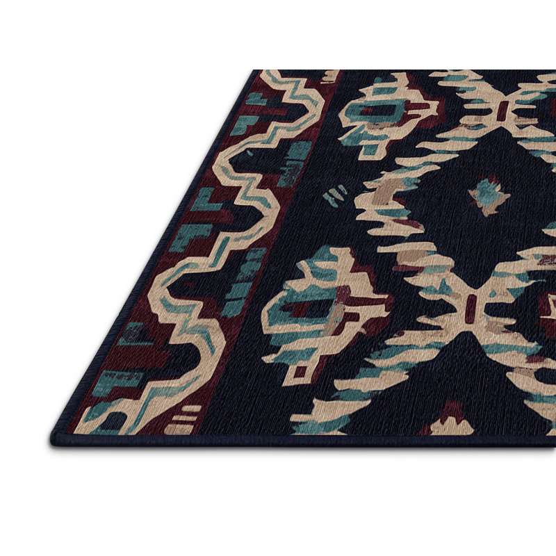 Machine Washable Area Rug, Round 3'