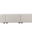 Canapé modulaire 139 po en velours capitonné avec méridienne - beige élégant-354987276