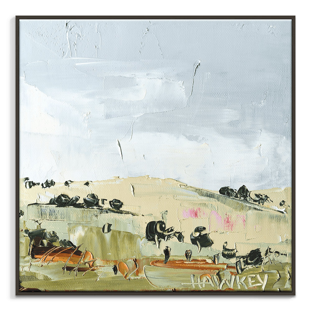 Hills Of Green by Rosalind Wheeler - Painting on Canvas