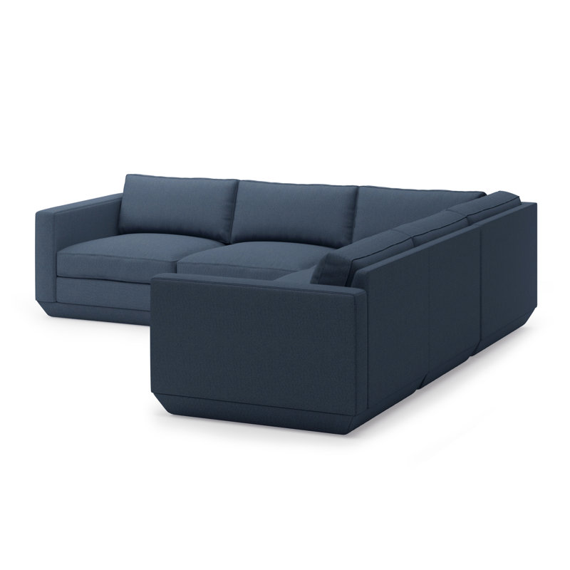Podium Modular 5 PC Corner Sectional, Hanson Navy