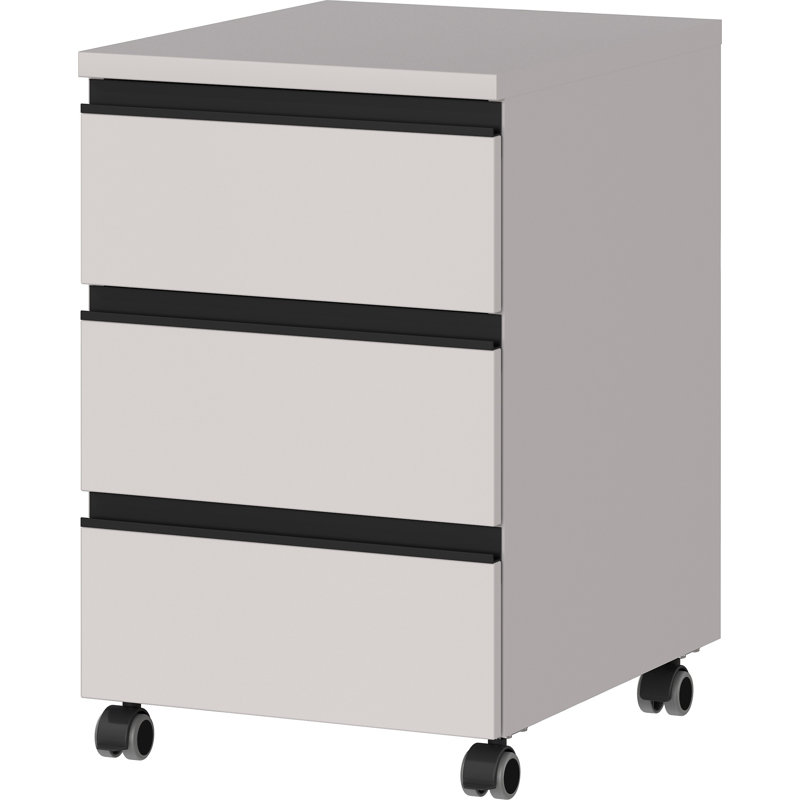 Bonares 40cm Wide 3 -Drawer Mobile File Cabinet