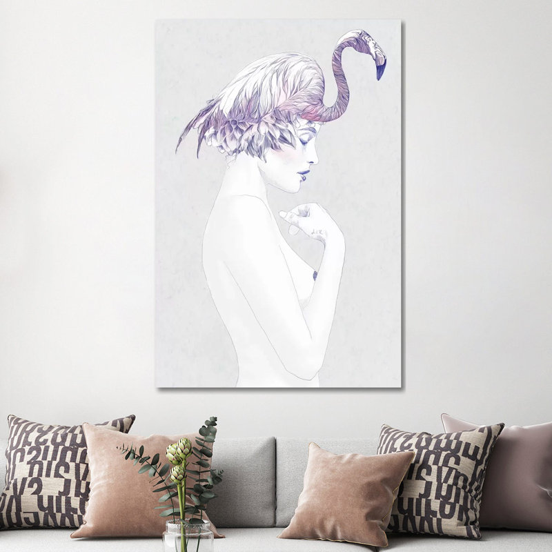 Dahlia II by Jenny Rome - Print on Canvas, Wrapped Canvas, 152.5 cm H x 101.5 cm W x 3.175 cm D