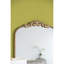 Ornement de style baroque doré 24 po x 42 po pour la chambre à coucher, miroir mural 24 po x 42 po, salle de bain murale