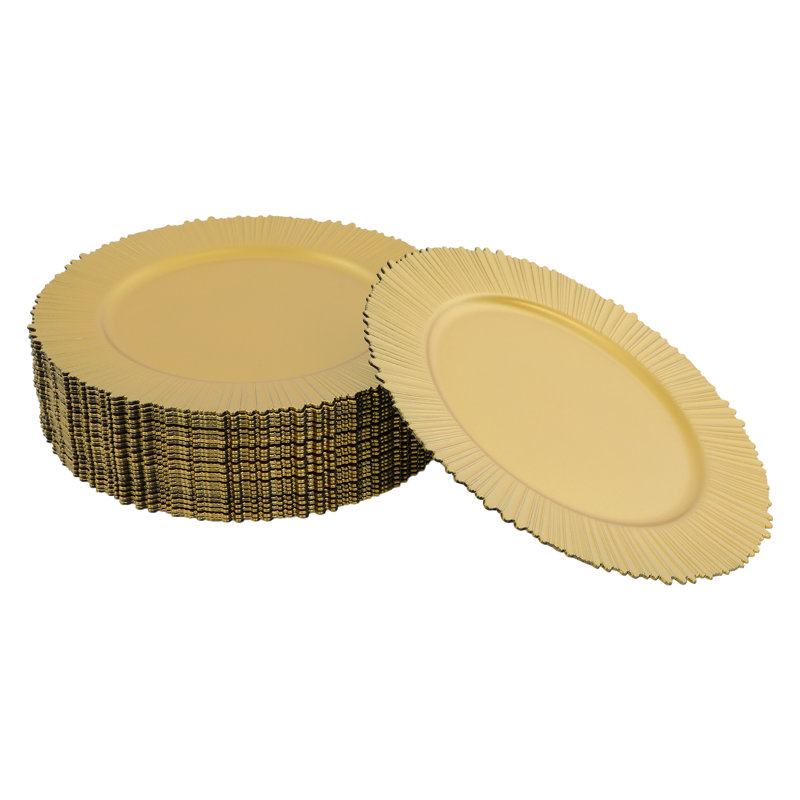 13'' Round Charger (Set of 100), Gold