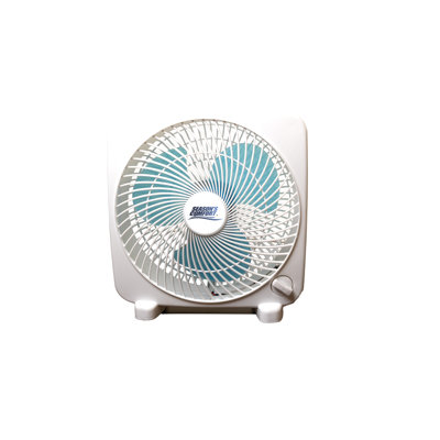 Seasons Comfort 9 Inch Electric Box Fan, 3 Speed, Lightweight, Indoor Fan - FBX9