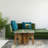 19.5"H Dagomar Wood and Glass Mid-Century Modern Style Coffee Table