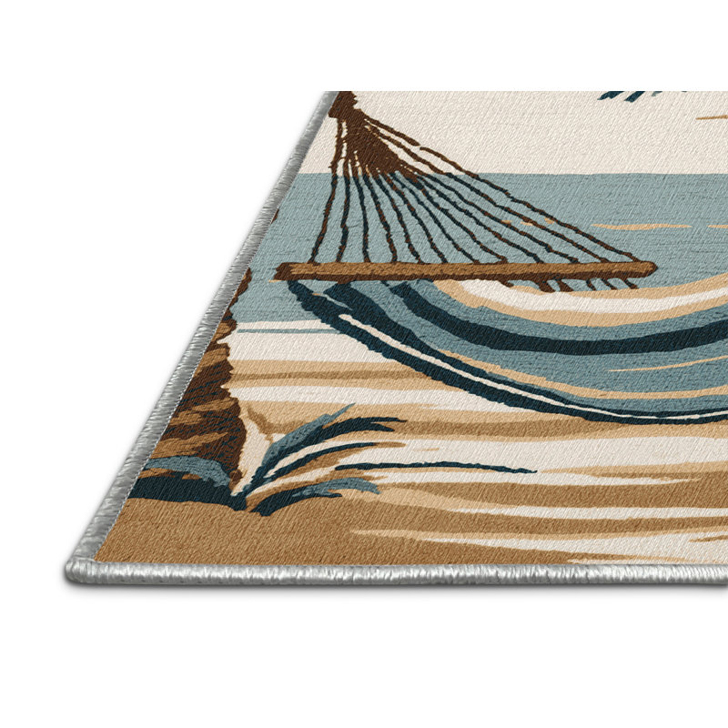  Tapis côtier lavable et hamac, Rectangle 4pi x 6 pi