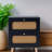 2-Drawers  Rattan Nightstand