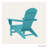 POLYWOOD Nautical Adirondack Chair-1311717411