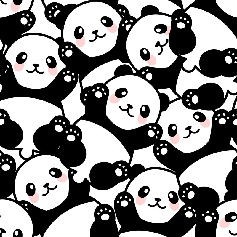 Moxie Panda - Wrapped Canvas Print, 30cm H x 30cm W x 3.8cm D