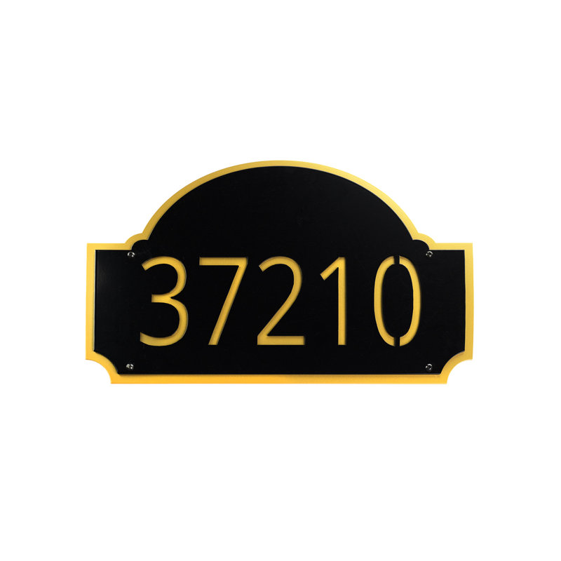 Fitzgerald Flush Mount One Line Wall Mount, Black/Gold