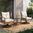 Square 2 - Person 36.6" Long Bar Height Dining Set with Cushions