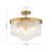 Livingon 5 - Light Tiered Drum Water Glass Ceiling Light-1420834369