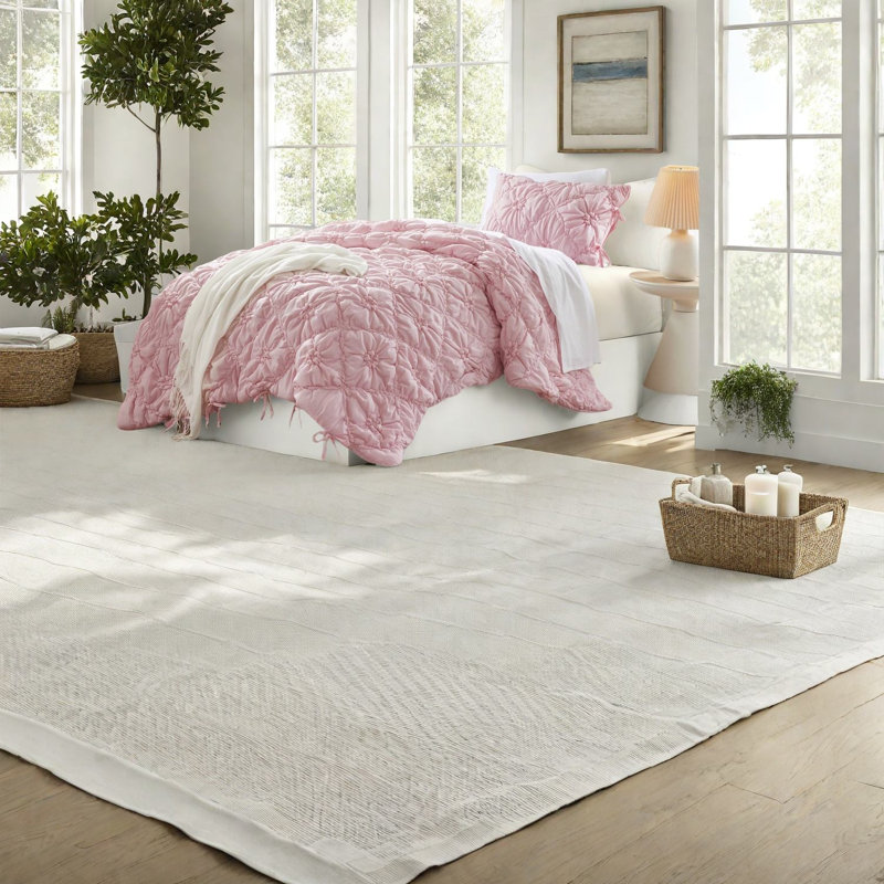Ensemble de literie pour lit simple en microfibre rose Cozy