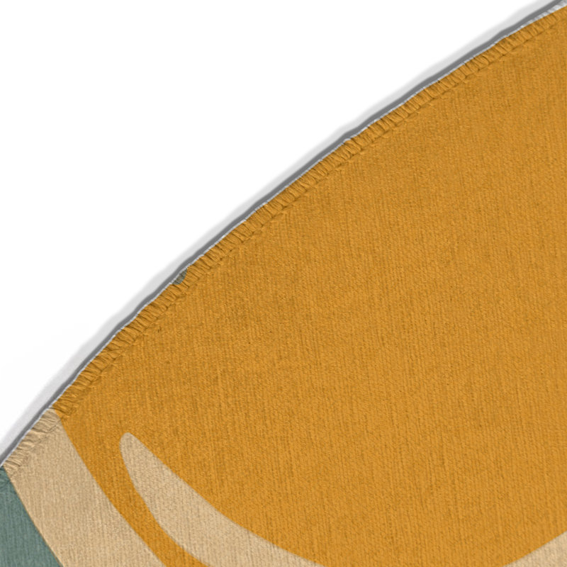 Tapis intérieur et extérieur Funky Ripple, Rond 5 pi