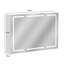 LED Bathroom Mirror Cabinet with Charging, Defogging, Storage Cupboard, Adjustable Shelves