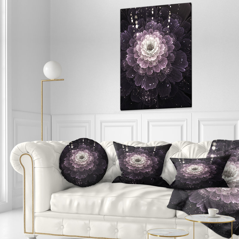 Coussin lombaire avec détails floral
