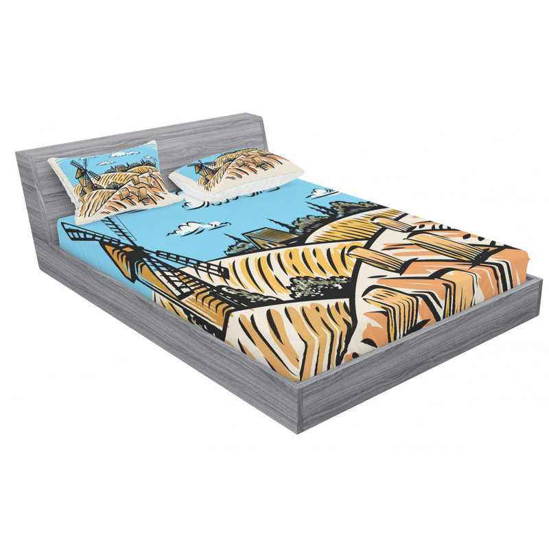 Microfiber Sheet Set, Full Sheet Set with Fitted Sheet