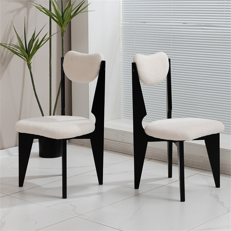 Chaise de salle à manger rembourrée à dossier (ensemble de 2)