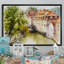 «Old Prague Watermill Over Chertovka River», reproduction d'art sur toile-192817728-192817730