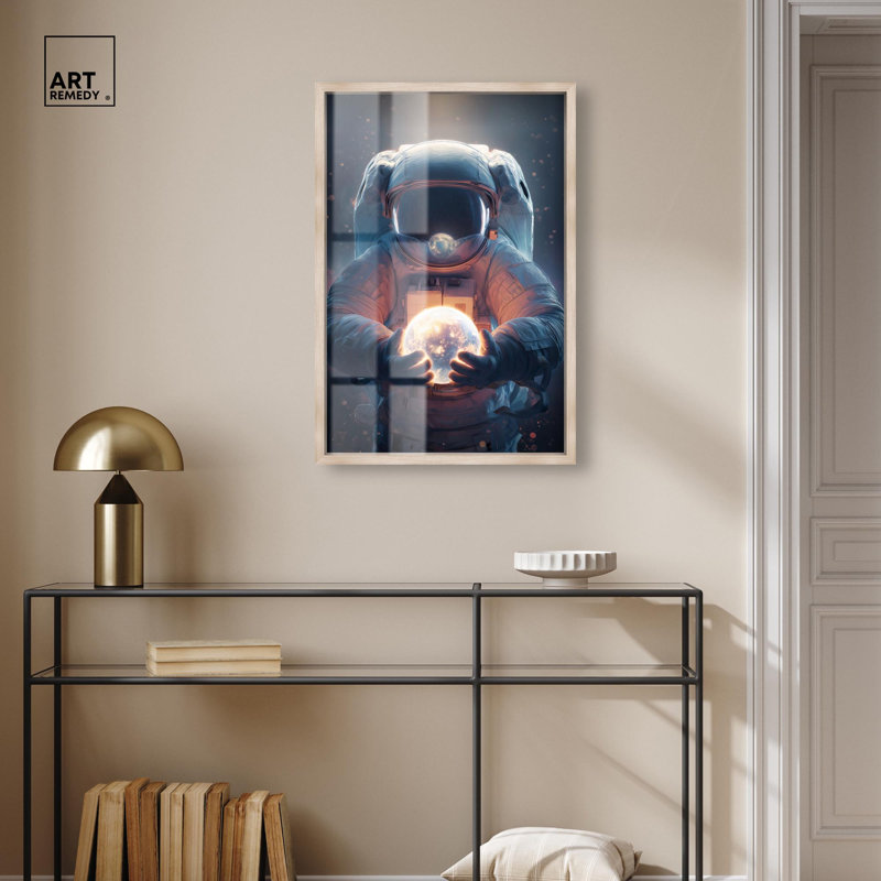 «Last Light Shadowbox» par Art Remedy, cadre blond, 21 x 31, H 31 po x l 21 po, Cadre blond