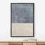 «Minimal Landscape Watercolor Pastel Blue Grey Neutral Decor», reproduction d'art sur toile encadrée-71165070-71165072