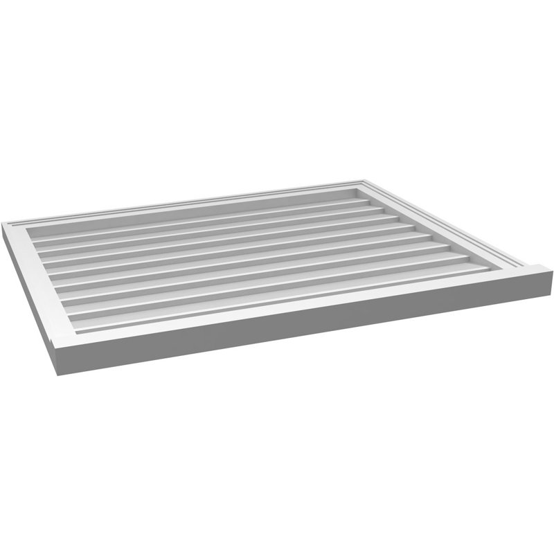 Cadre de seuil Brickmould, brun clair apprêté, H 30 po x l 38 po x P 2 po