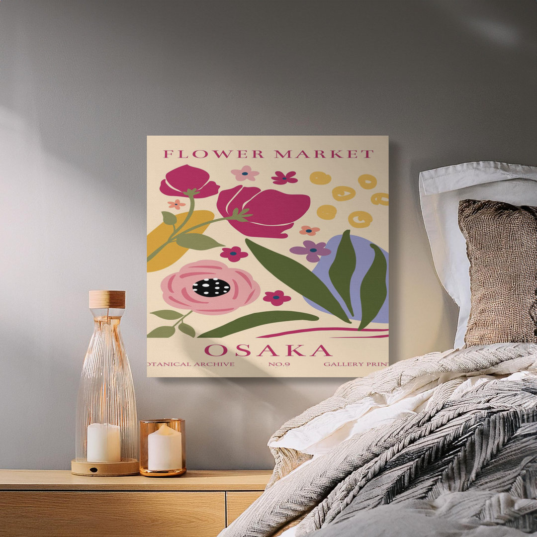 Elegant Floral Botanical Canvas Wall Art