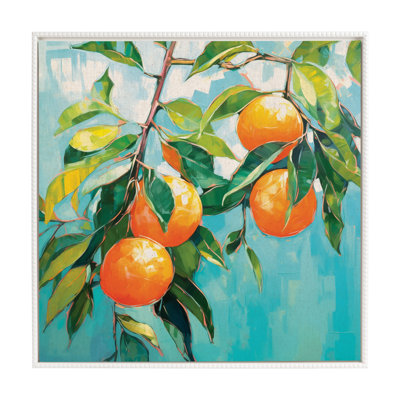 «Orange Tree» par The Creative Bunch Studio, reproduction d'art sur toile encadrée