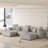 Olivery Nedek Upholstered Boneless 5-Piece Modern Modular Cloud Corduroy Fabric Sectional Sofa With Ottoman-123572179